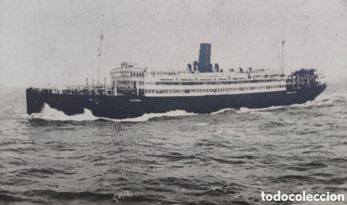 Postales: BUQUE VAPOR TRASATL&Aacute;NTICO INFANTA ISABEL DE BORBON POSTAL FOTOGR&Aacute;FICA