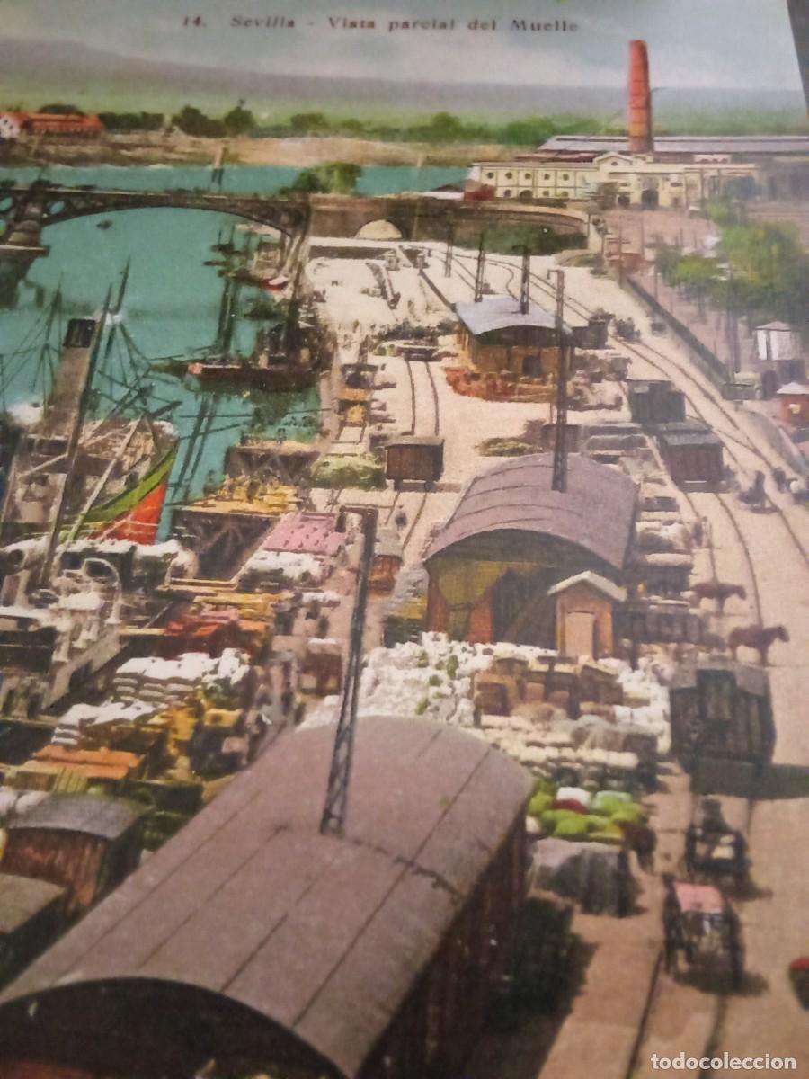 Postales: Sevilla.Vista parcial del muelle. - Foto 2