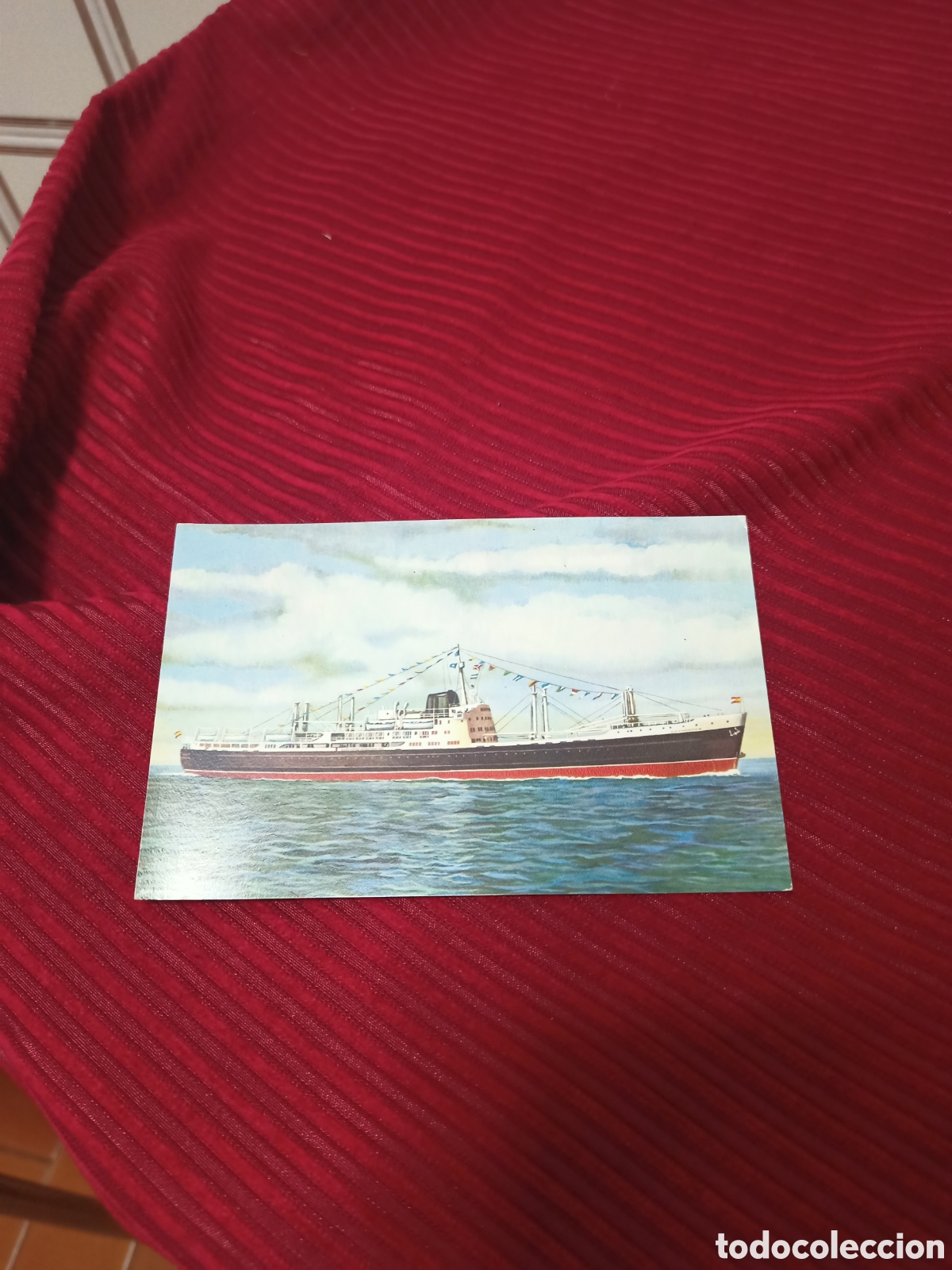 Postales: Antigua postal M/N &rdquo;Covadonga&rdquo; Compa&ntilde;&iacute;a Trasatl&aacute;ntica Espa&ntilde;ola