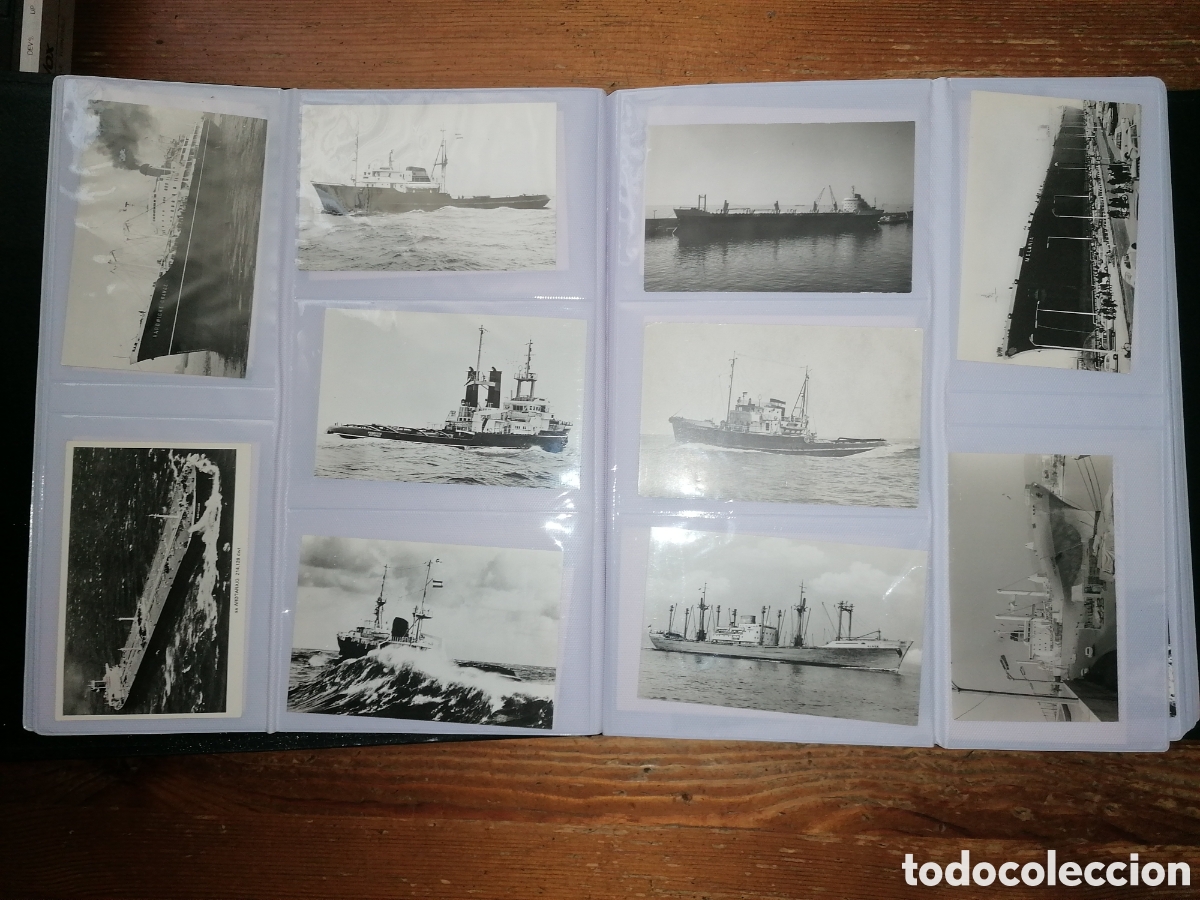 Postales: Gran lote de antiguas tarjetas postales de barcos - Foto 4