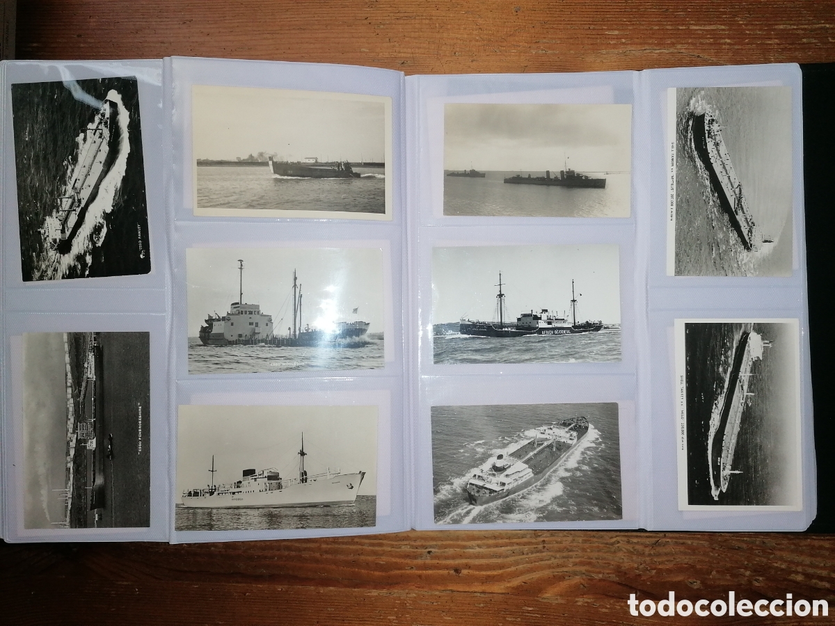 Postales: Gran lote de antiguas tarjetas postales de barcos - Foto 18