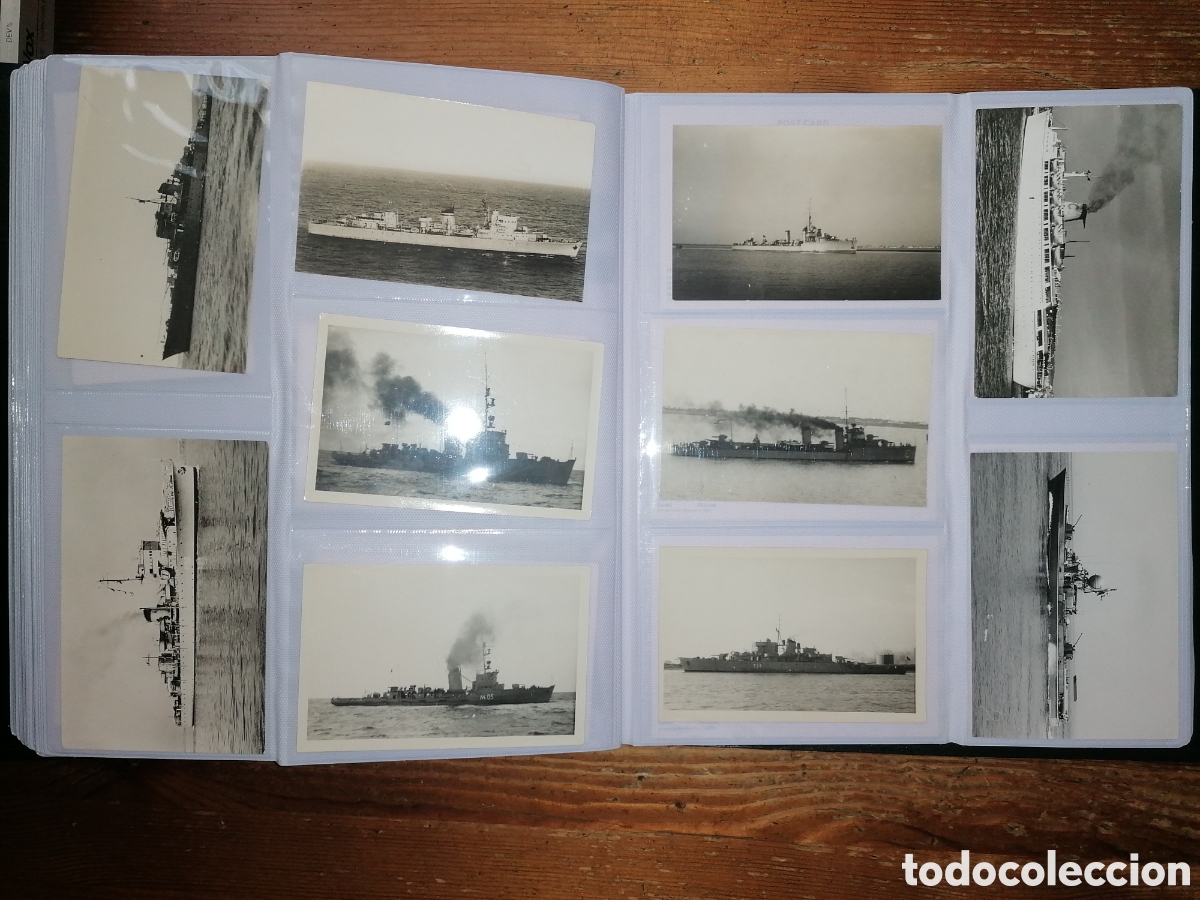 Postales: Gran lote de antiguas tarjetas postales de barcos - Foto 21