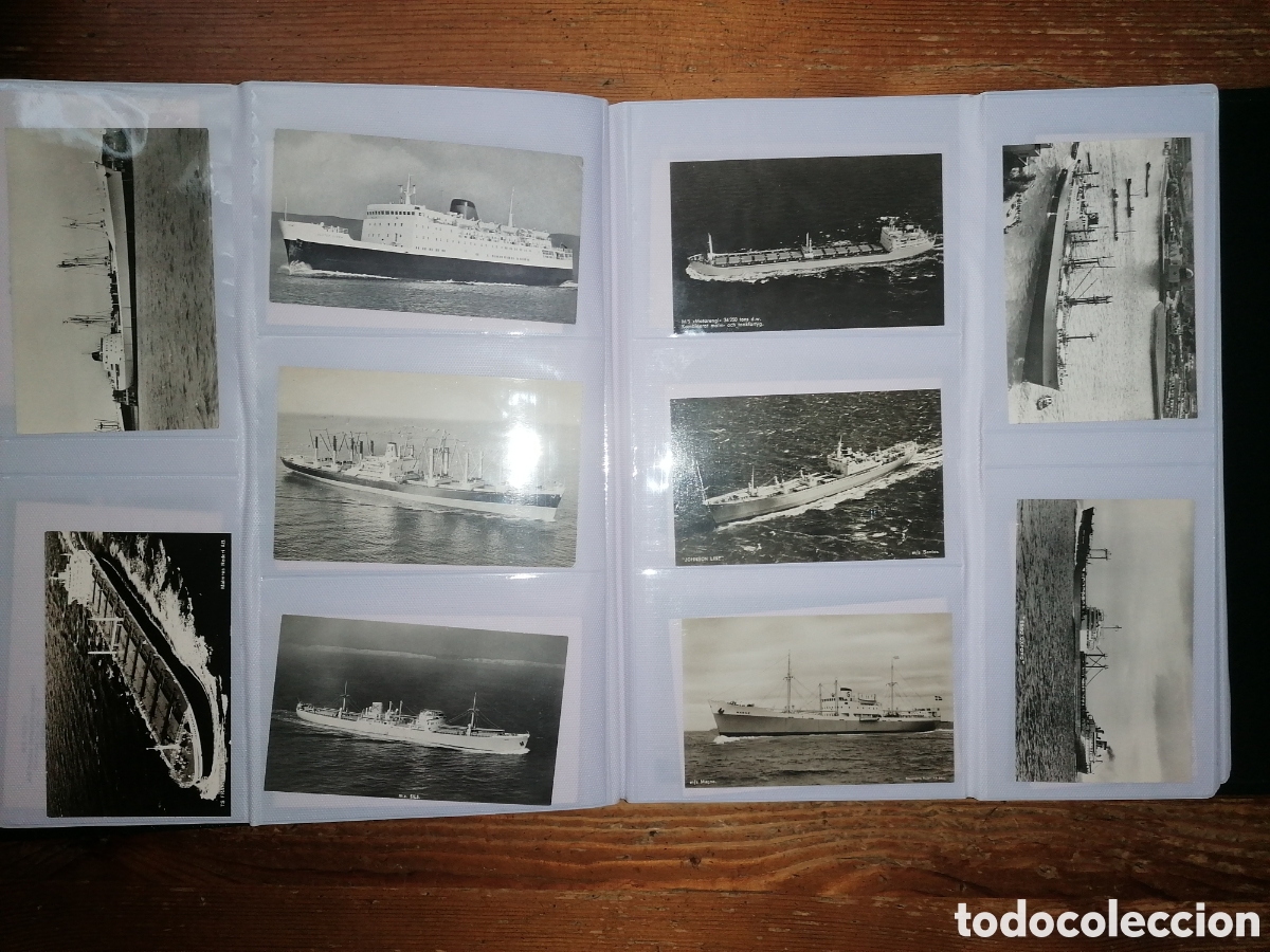 Postales: Gran lote de antiguas tarjetas postales de barcos - Foto 22