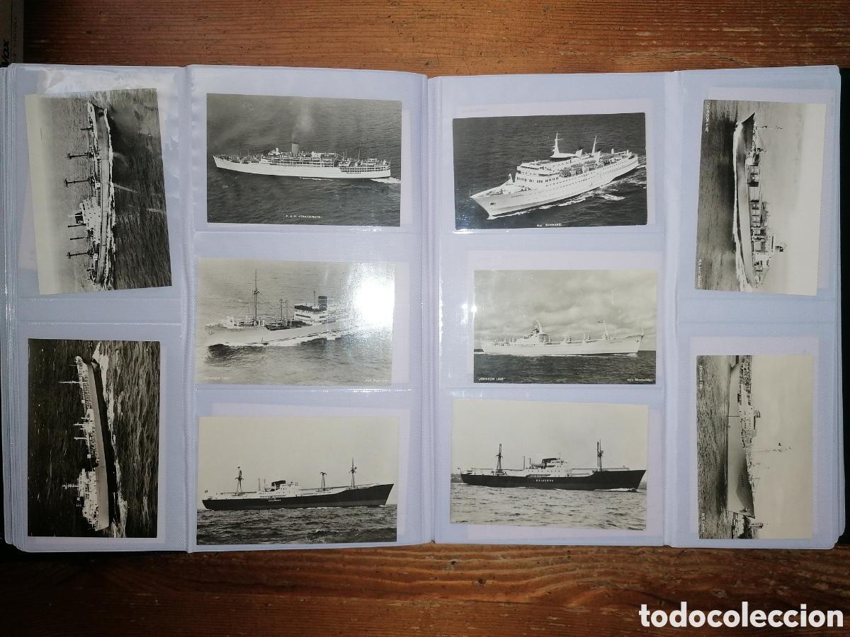 Postales: Gran lote de antiguas tarjetas postales de barcos - Foto 23