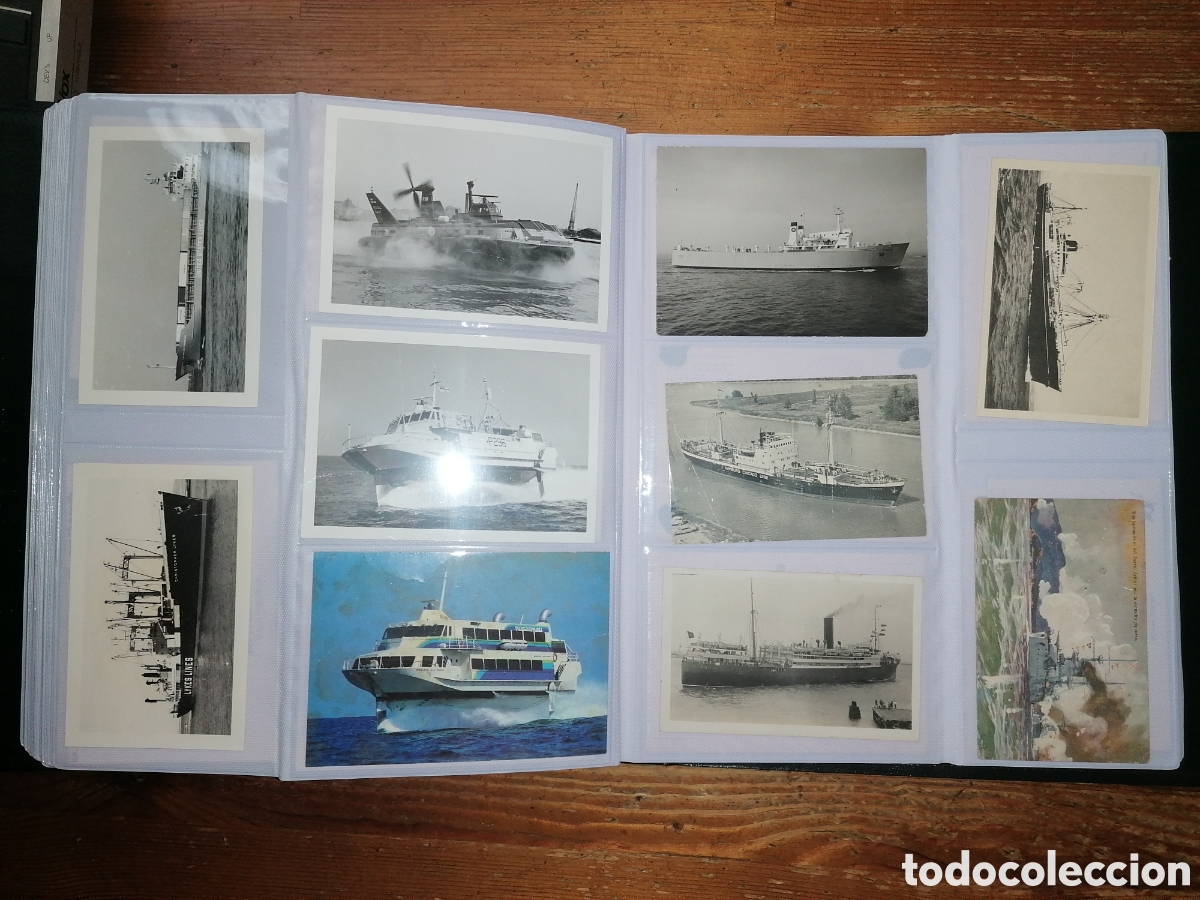 Postales: Gran lote de antiguas tarjetas postales de barcos - Foto 25