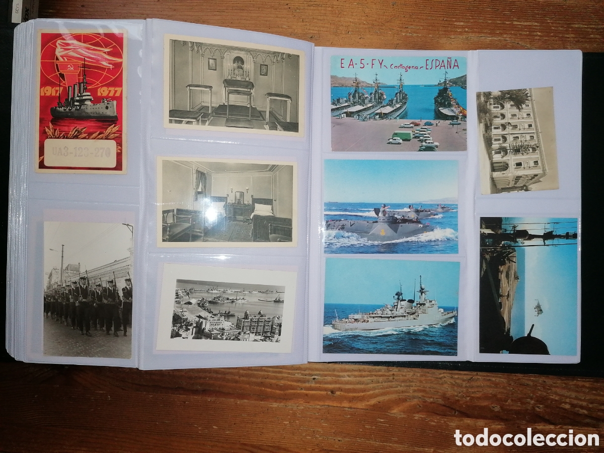 Postales: Gran lote de antiguas tarjetas postales de barcos - Foto 29