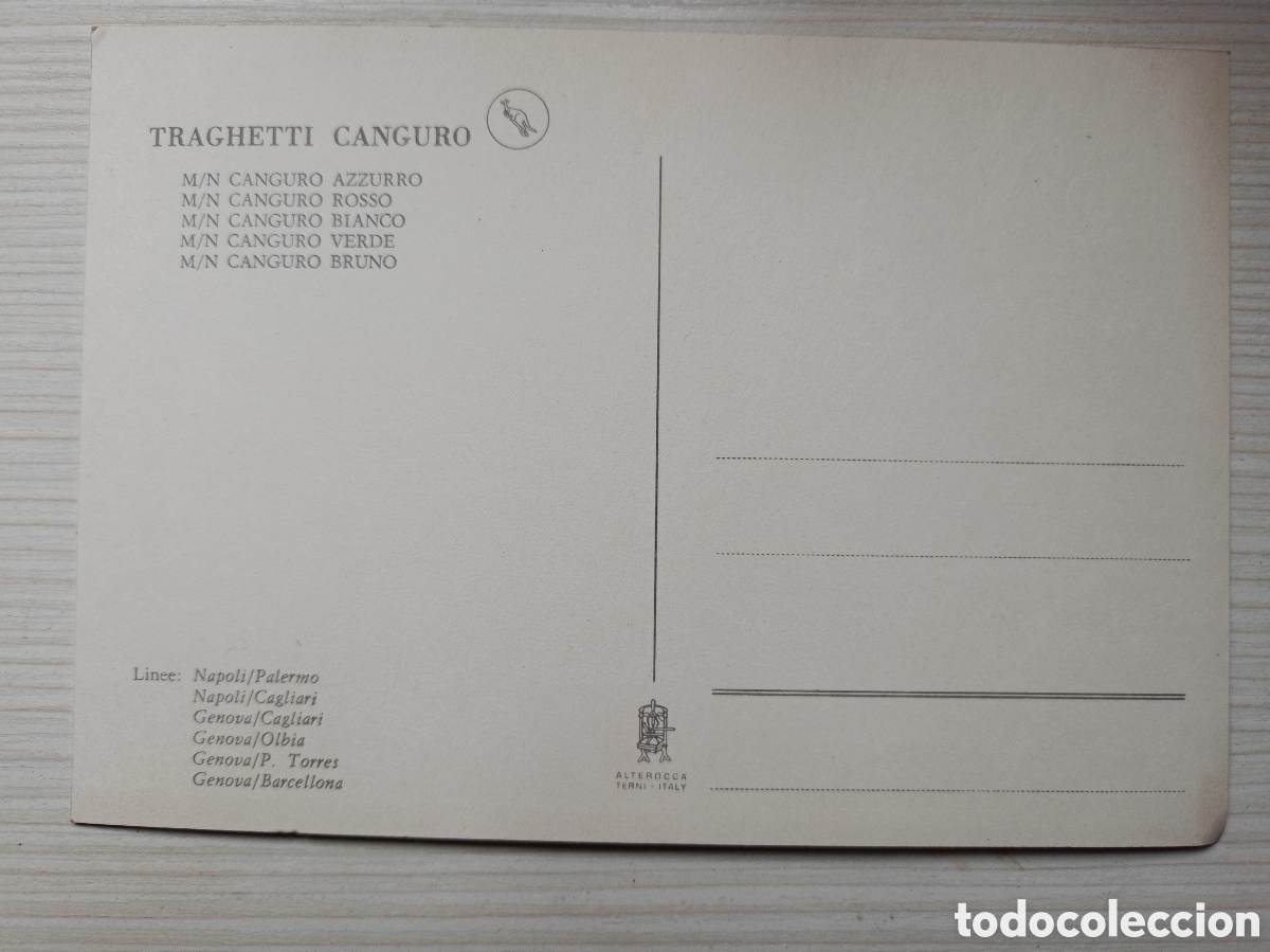 Postales: BARCO CANGURO AZURRO POSTAL - Foto 2