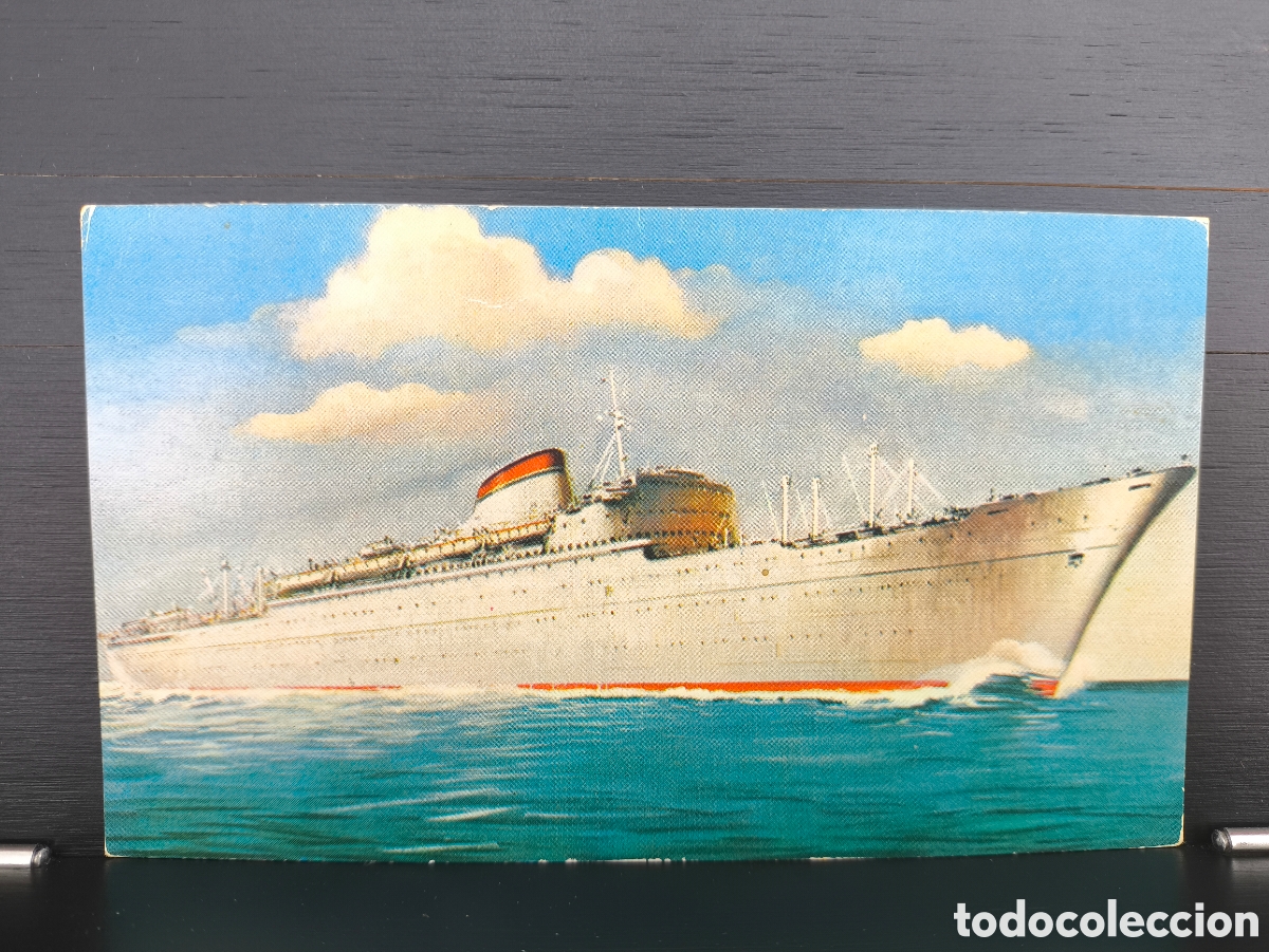 Postales: Postal barco buque transatl&aacute;ntico Donizetti Rossini Verdi Compa&ntilde;&iacute;a Italia Societa di Navigazione