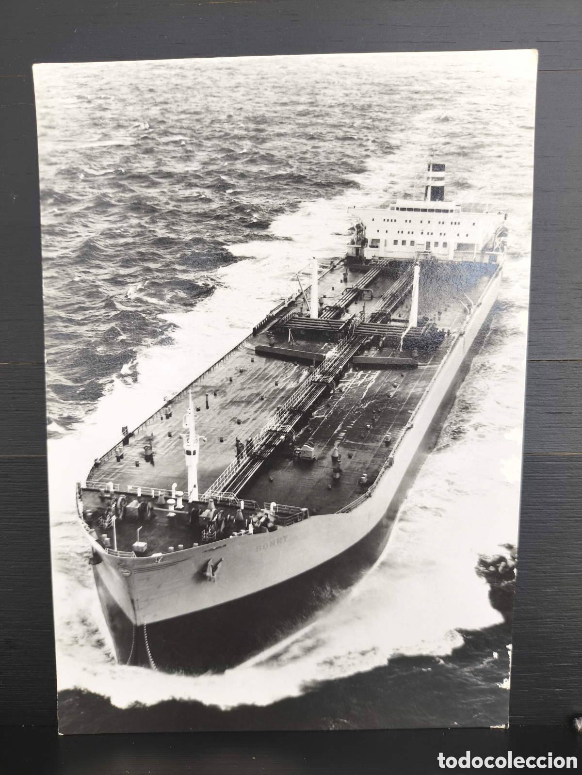 Postales: Postal barco buque petrolero M/S Bonny Compa&ntilde;&iacute;a Rederi Ab Sally Mariehamn Finlandia