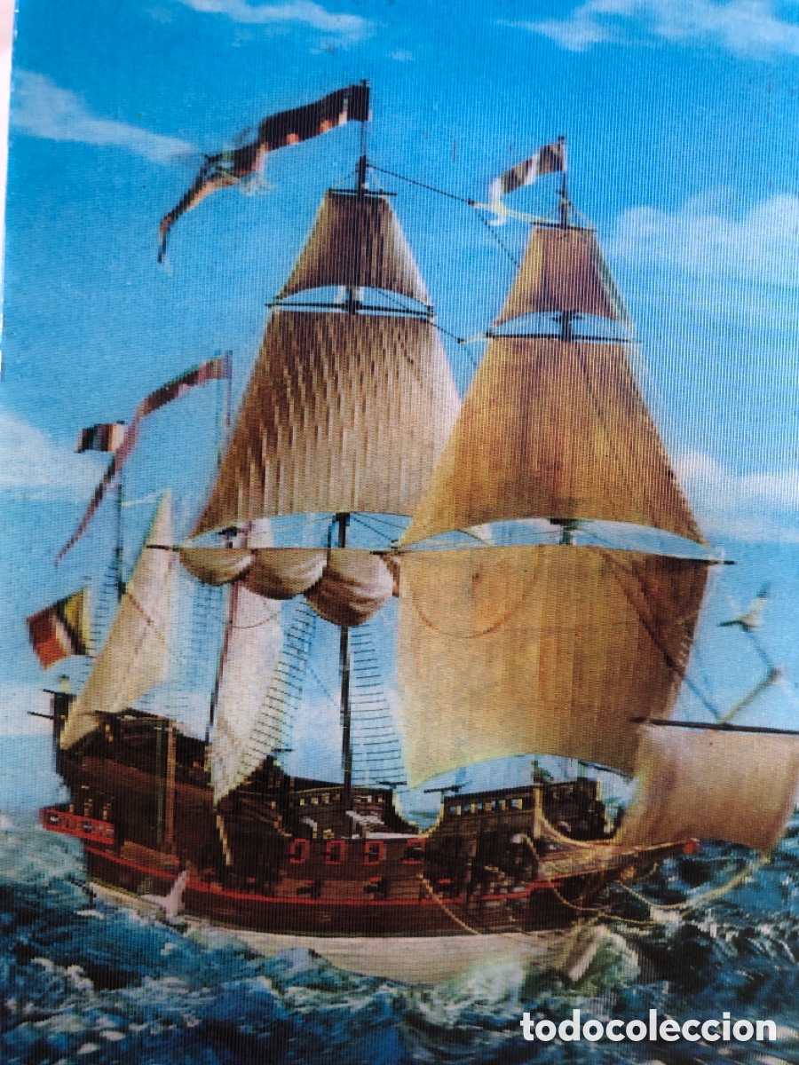 Postales: Postal barco en movimiento (tres dimensiones) - Foto 3