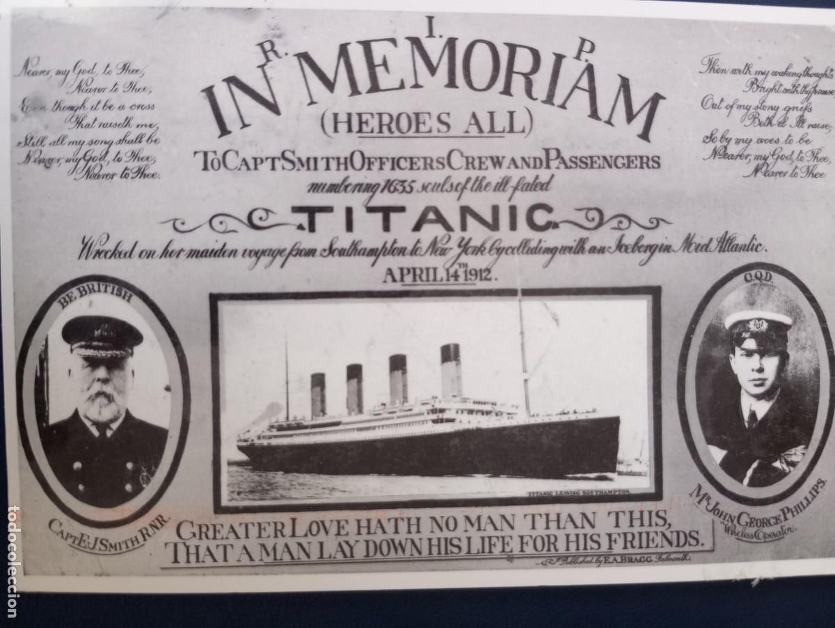 Postales: POSTAL DEL TITANIC, IN MEMORIAM, CIRCULADA