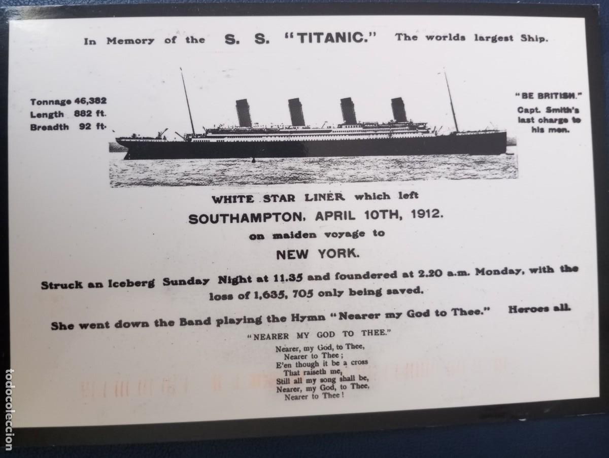 Postales: POSTAL DEL TITANIC , CIRCULADA