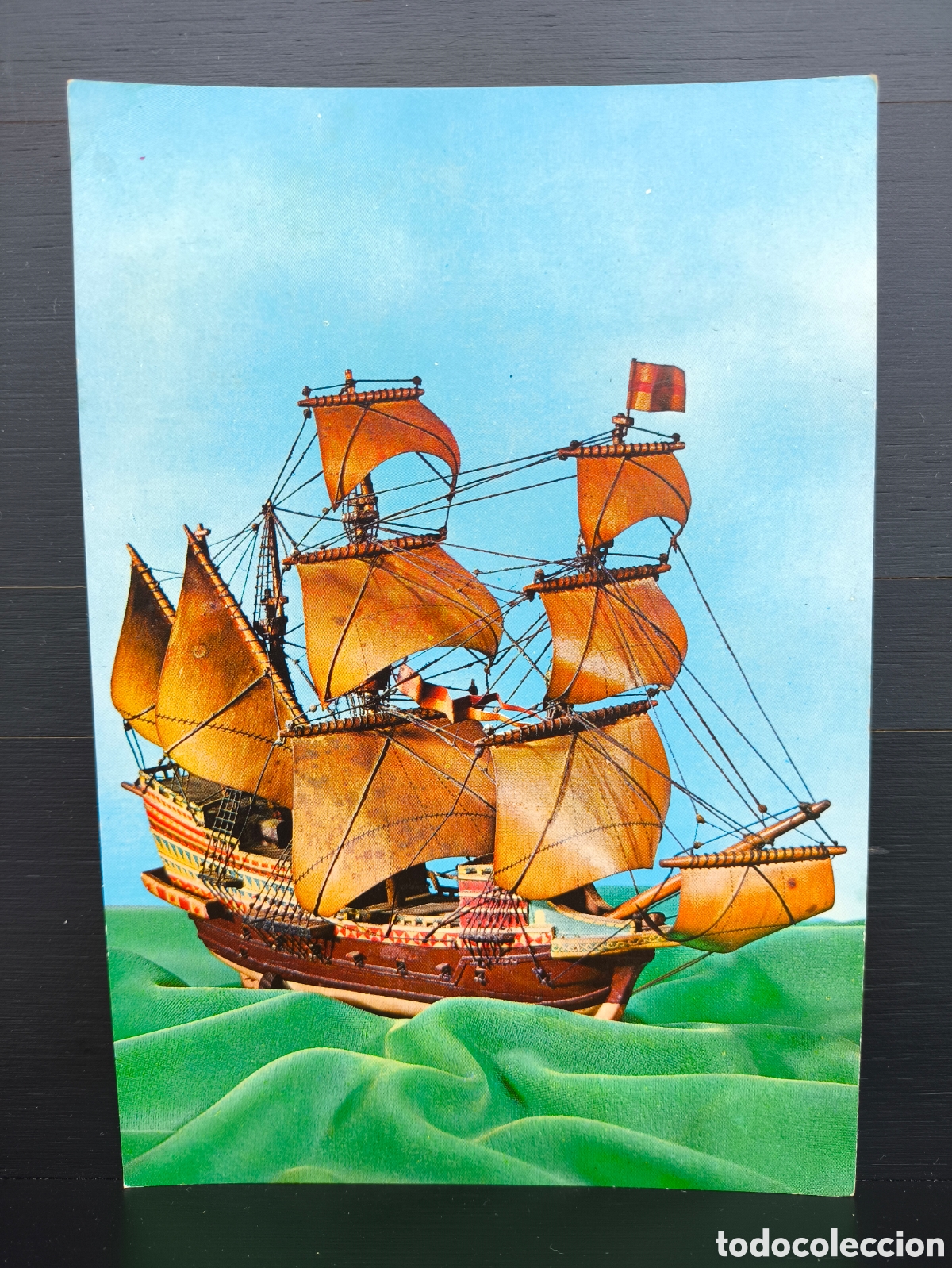 Postales: Postal maqueta gale&oacute;n HMS Revenge buque insignia de Sir Francis Drake C. y Z. CyZ 6968