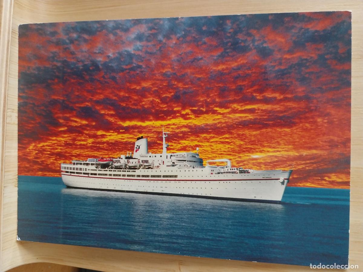 Postales: CROISIERES PAQUET MERMOZ LE ED PHOTO MER ESCRITA A&Ntilde;O 1991 MATASELLOS OLDEN