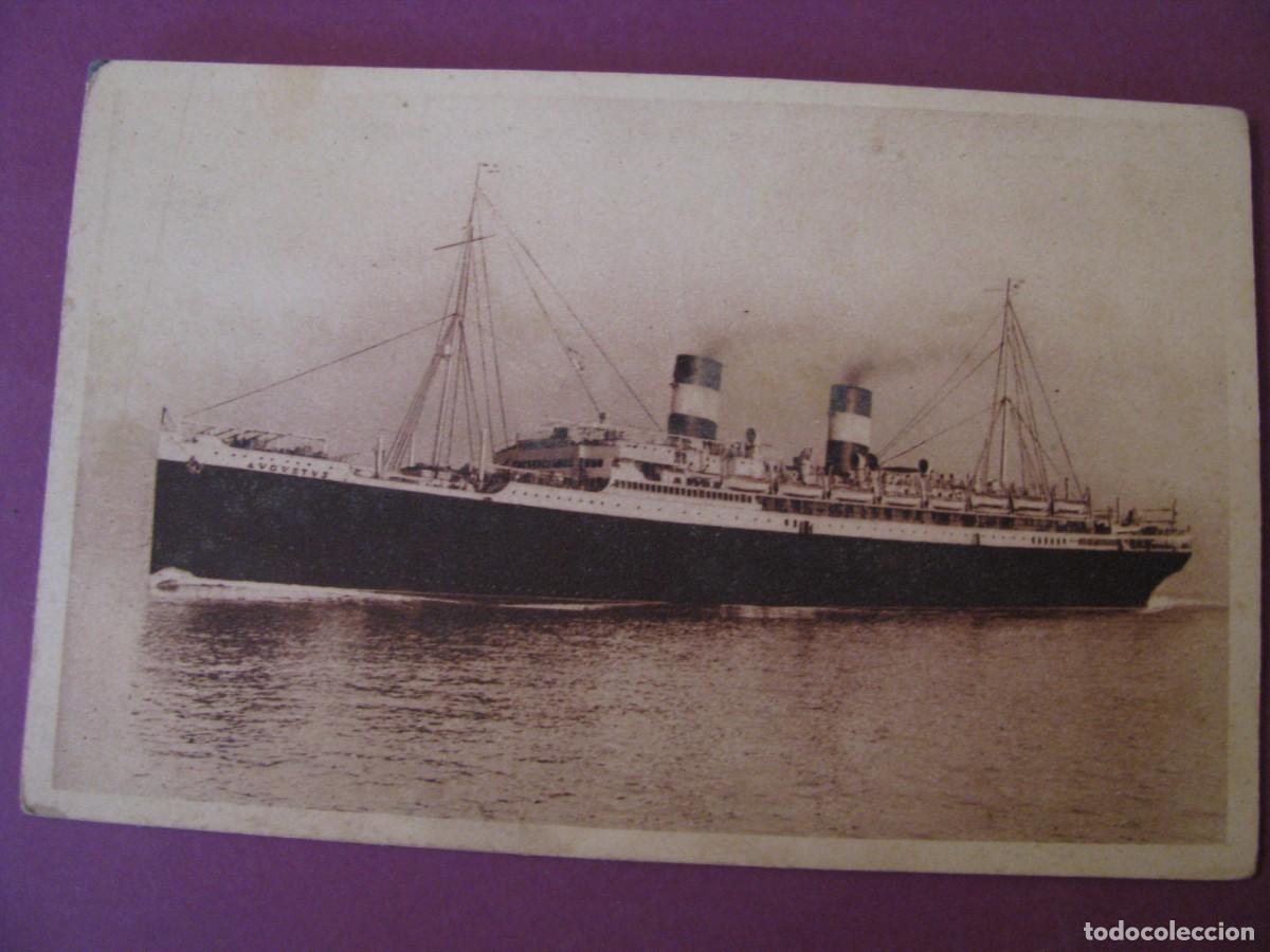 Postales: POSTAL DE NAVIGAZIONE GENERALE ITALIANA. M/V AUGUSTUS.
