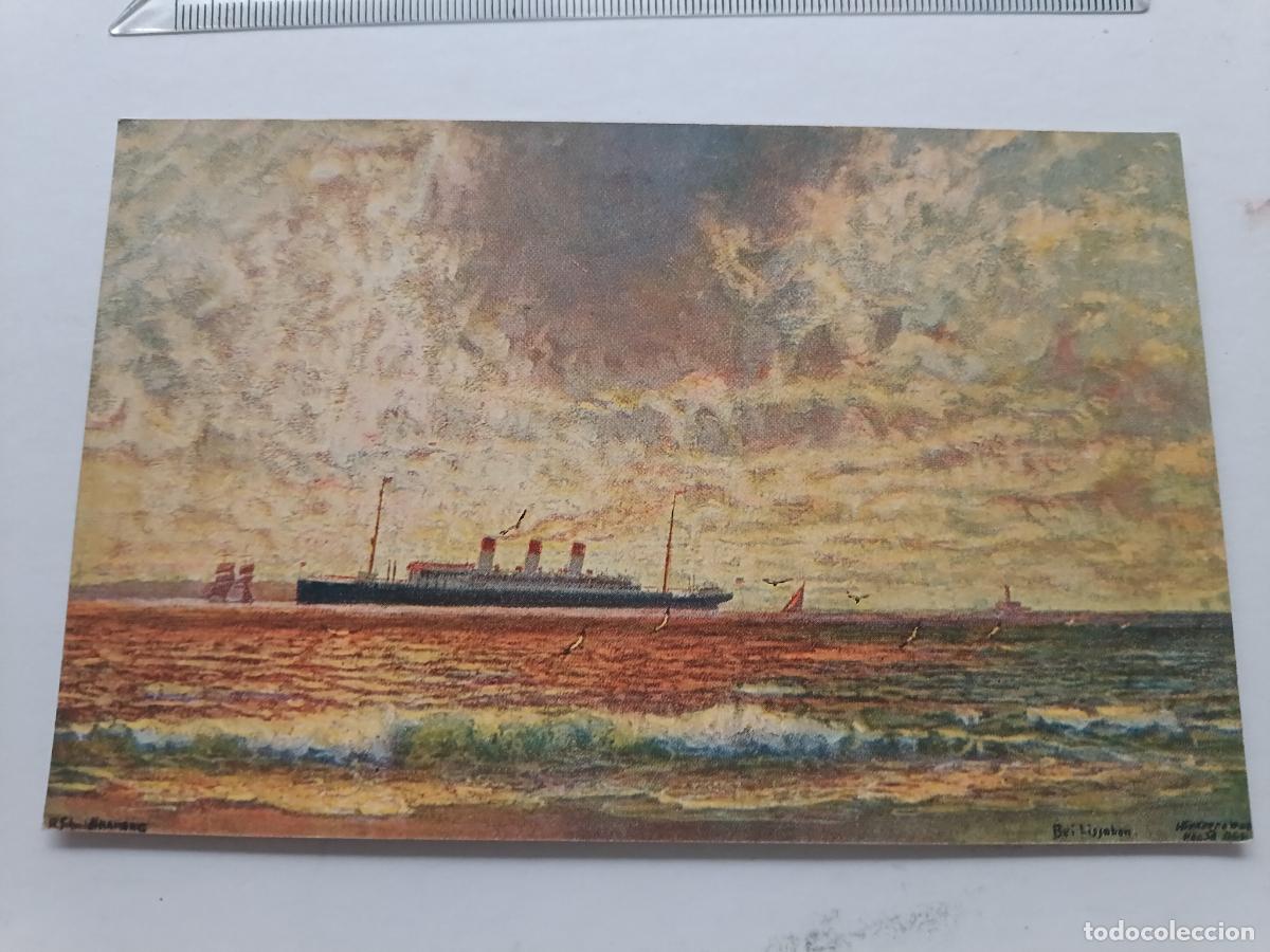 Postales: Trasatl&aacute;ntico Cap Polonio, postal alemana
