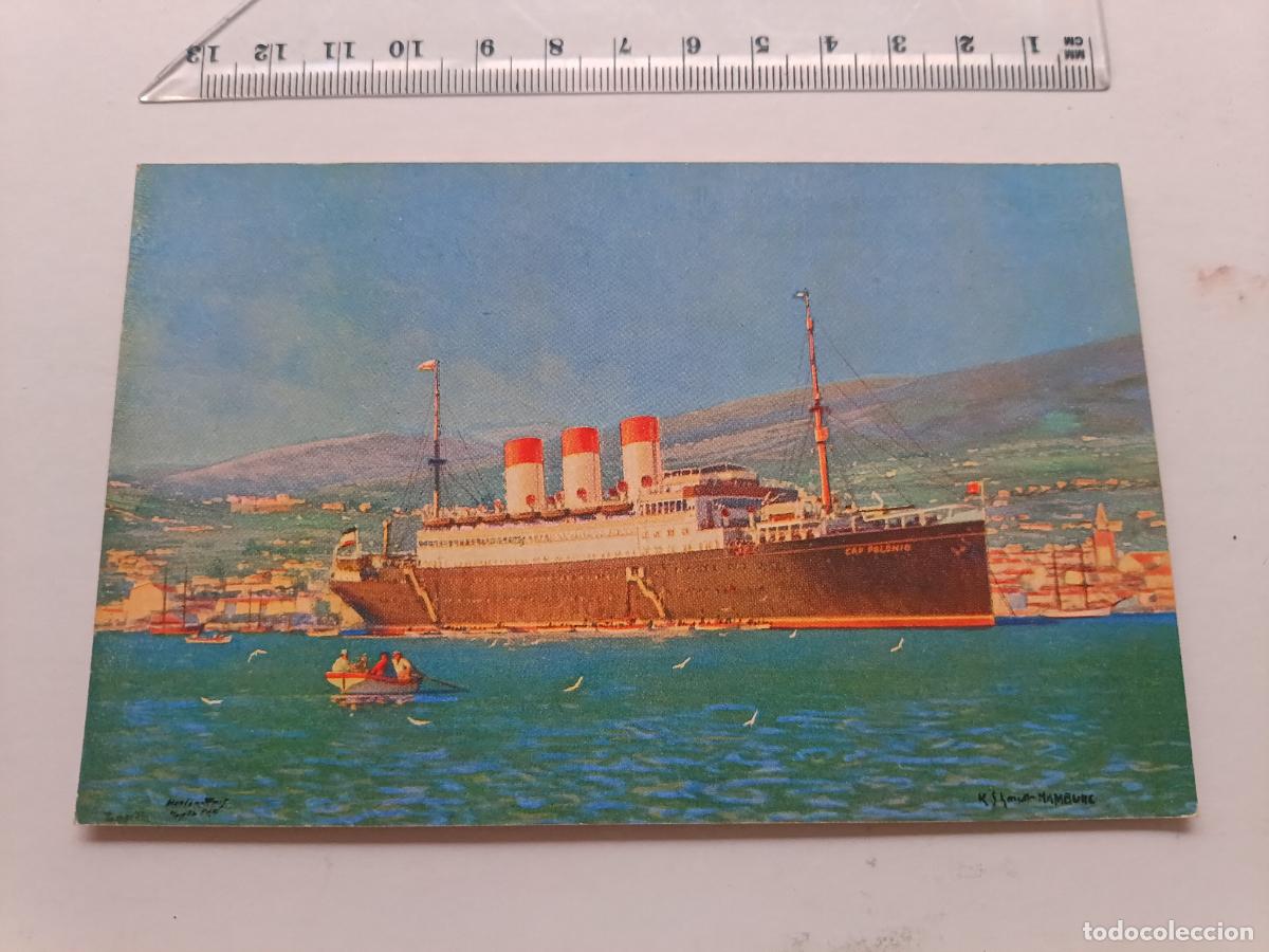 Postales: Trasatl&aacute;ntico Cap Polonio, postal alemana