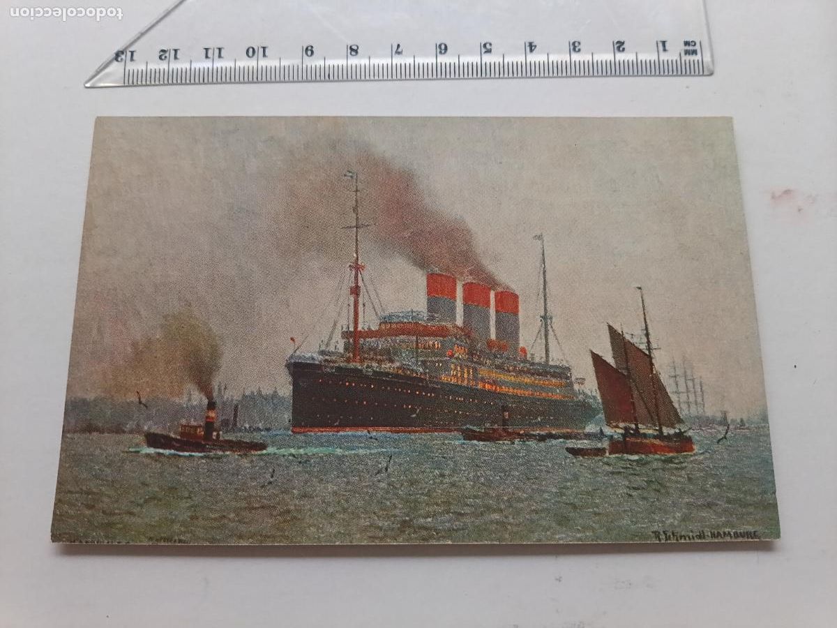 Postales: Trasatl&aacute;ntico Cap Polonio, postal alemana