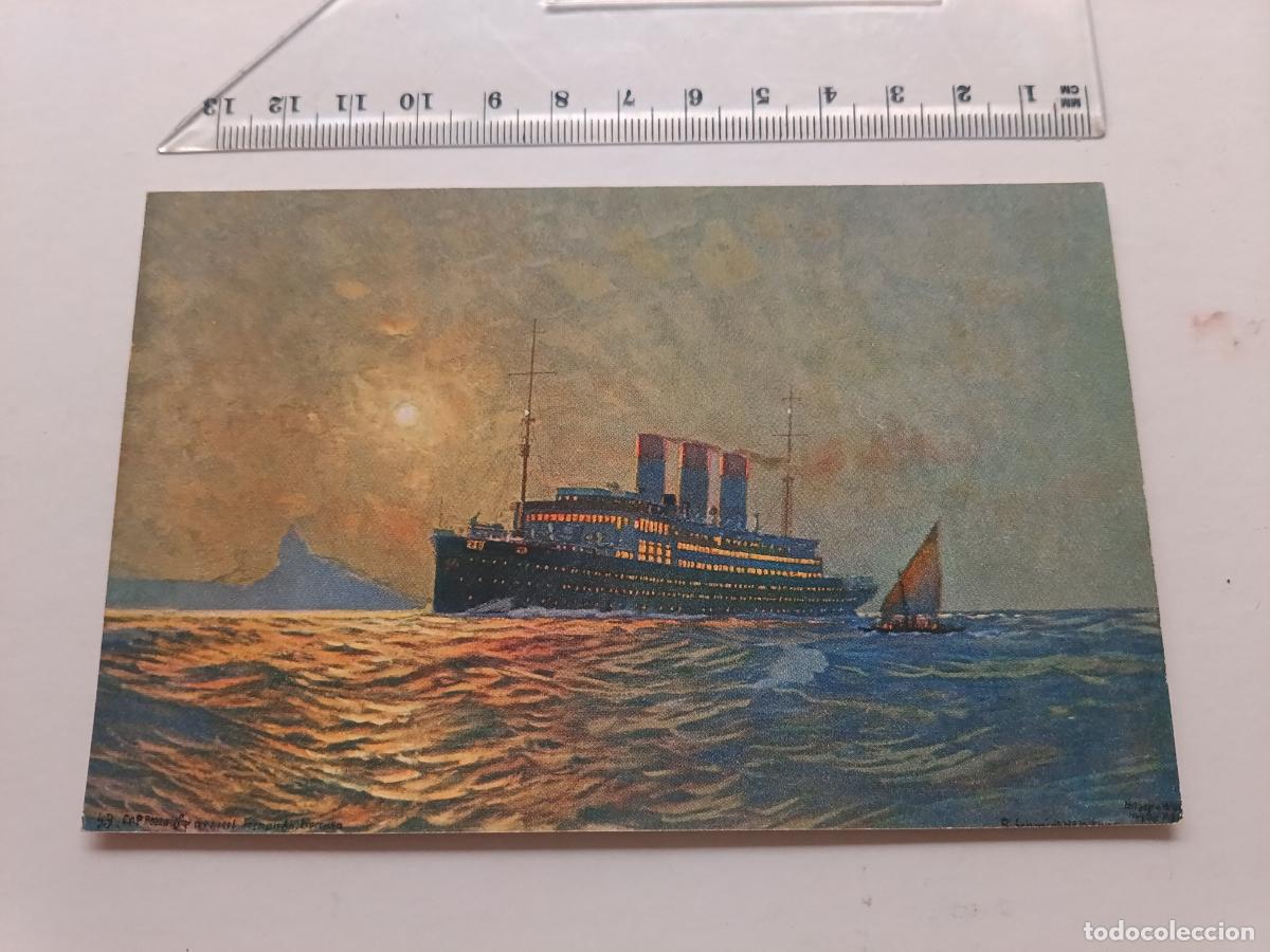 Postales: Trasatl&aacute;ntico Cap Polonio, postal alemana