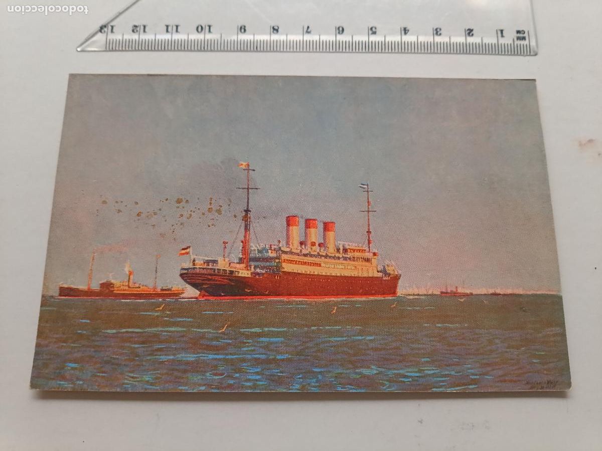 Postales: Trasatl&aacute;ntico Cap Polonio, postal alemana