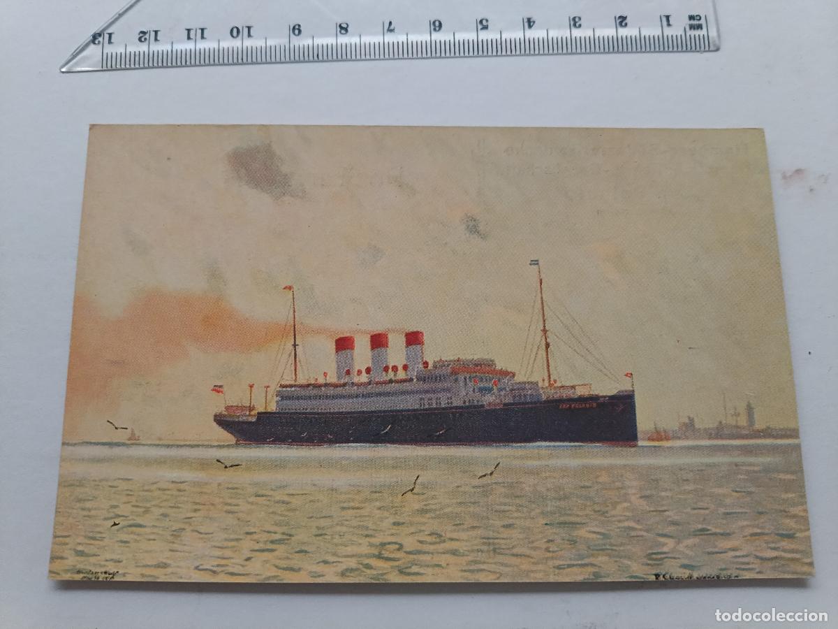 Postales: Trasatl&aacute;ntico Cap Polonio, postal alemana