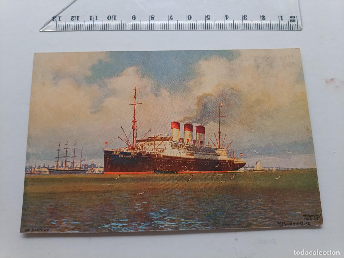Postales: Trasatl&aacute;ntico Cap Polonio, postal alemana