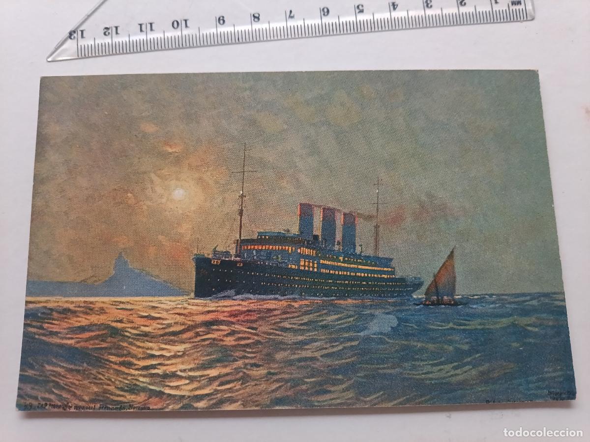 Postales: Trasatl&aacute;ntico Cap Polonio, postal alemana