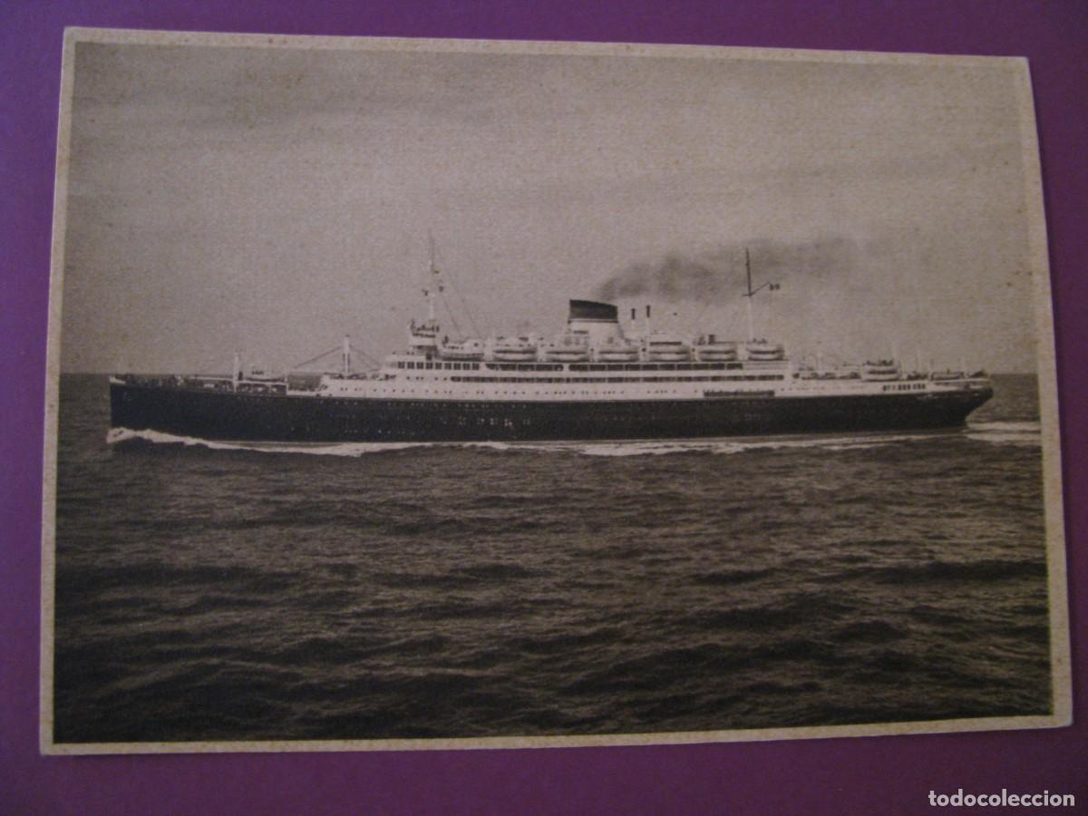 Postales: POSTAL DE SOCIEDAD ITALIANA DE NAVEGACION. ITALIA. M/N VULCANIA Y SATURNIA.