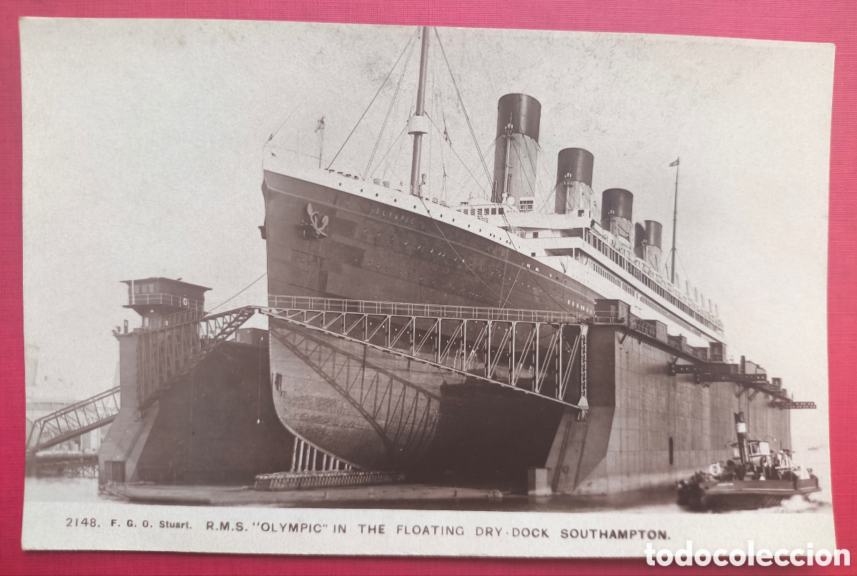 Postales: TRASATL&Aacute;NTICO RMS OLYMPIC POSTAL FOTOGR&Aacute;FICA SOUTHAMPTON 1924