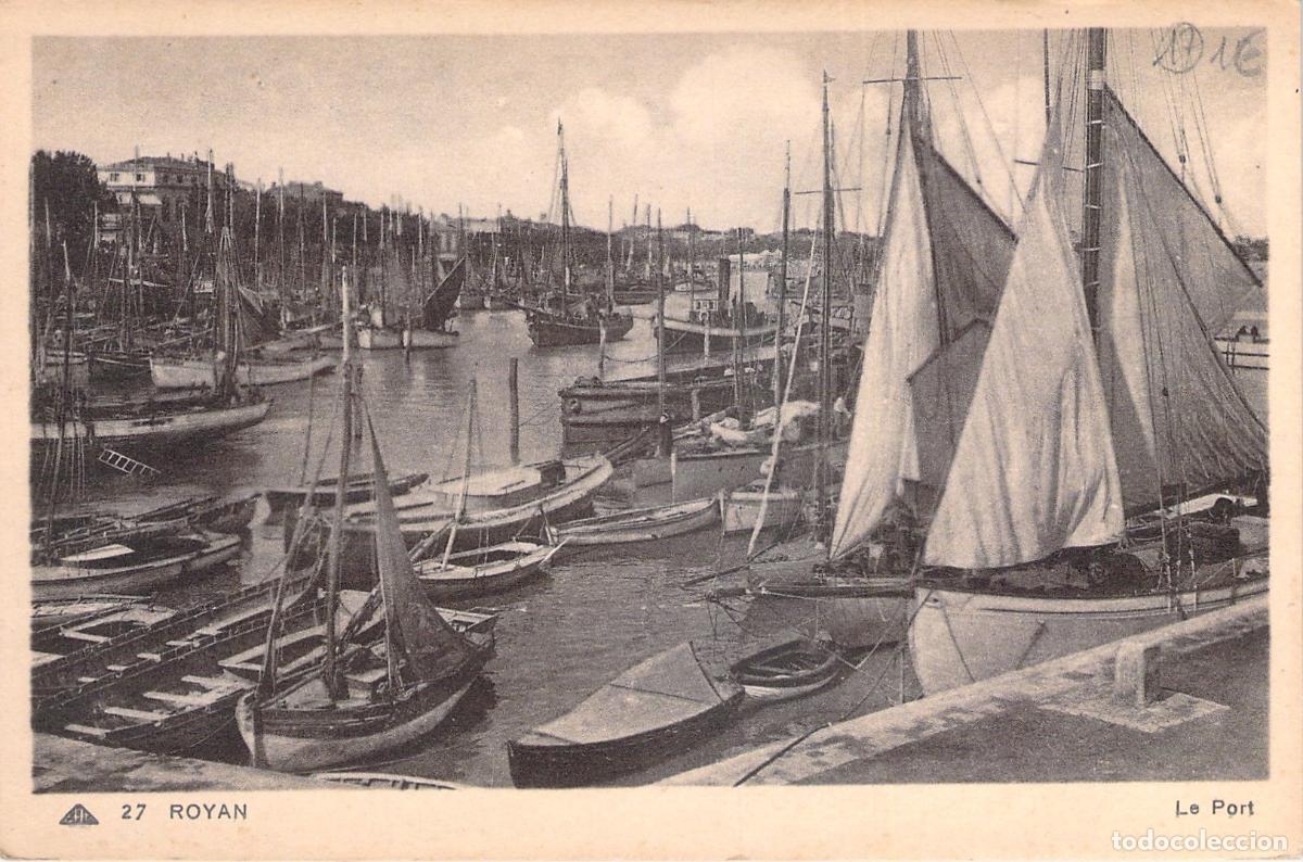 Postales: Postal del Puerto de Royan con Barcos y Veleros