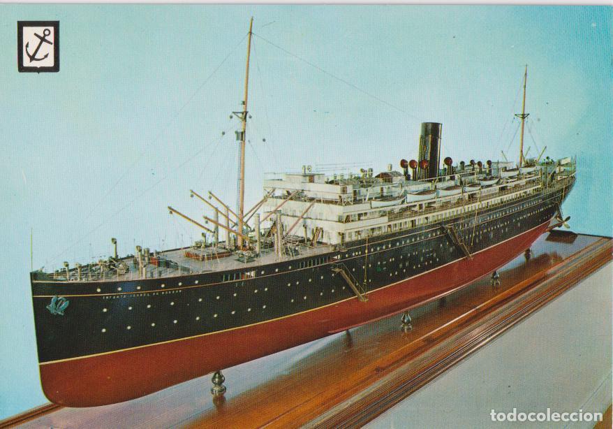 Postales: POSTAL HISTORIA DEL MAR, VAPOR CORREO INFANTA ISABEL DE BORB&Oacute;N - ESCUDO DE ORO N&ordm;20 SERIE 2 - S/C