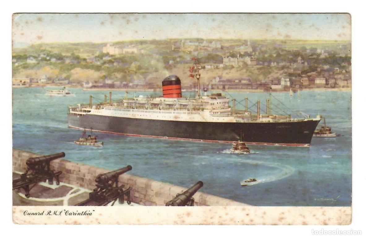 Postales: R.M.S. CARINTHIA, de Cunard Line. Sin escribir.