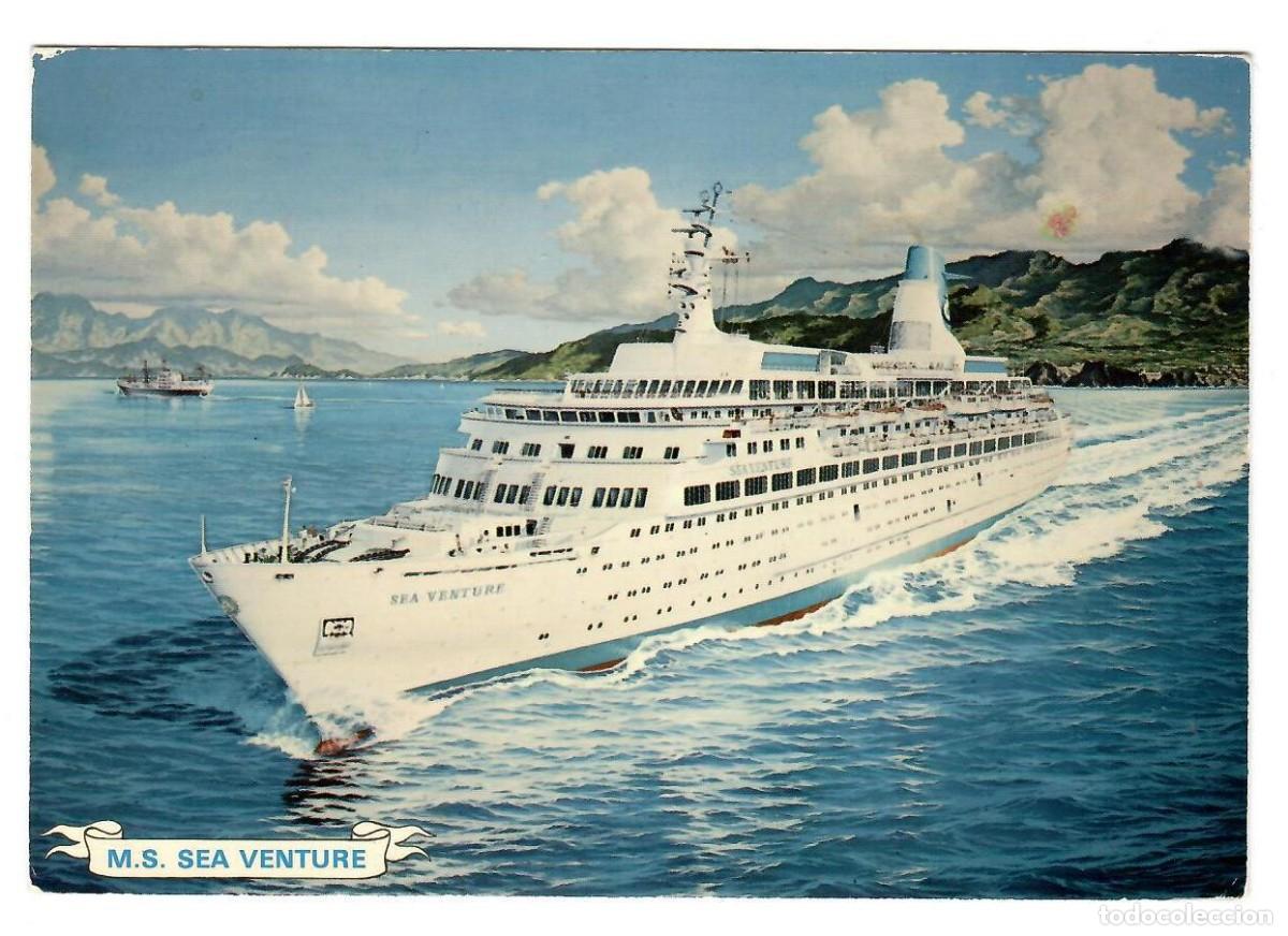 Postales: M.S. SEA VENTURE, de la Norwegian Cruiseships A/S de Oslo. Noruega. Sin escribir.