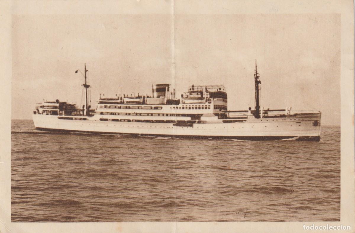 Postales: Buque de pasajeros ferry Domine. Trasmediterranea.