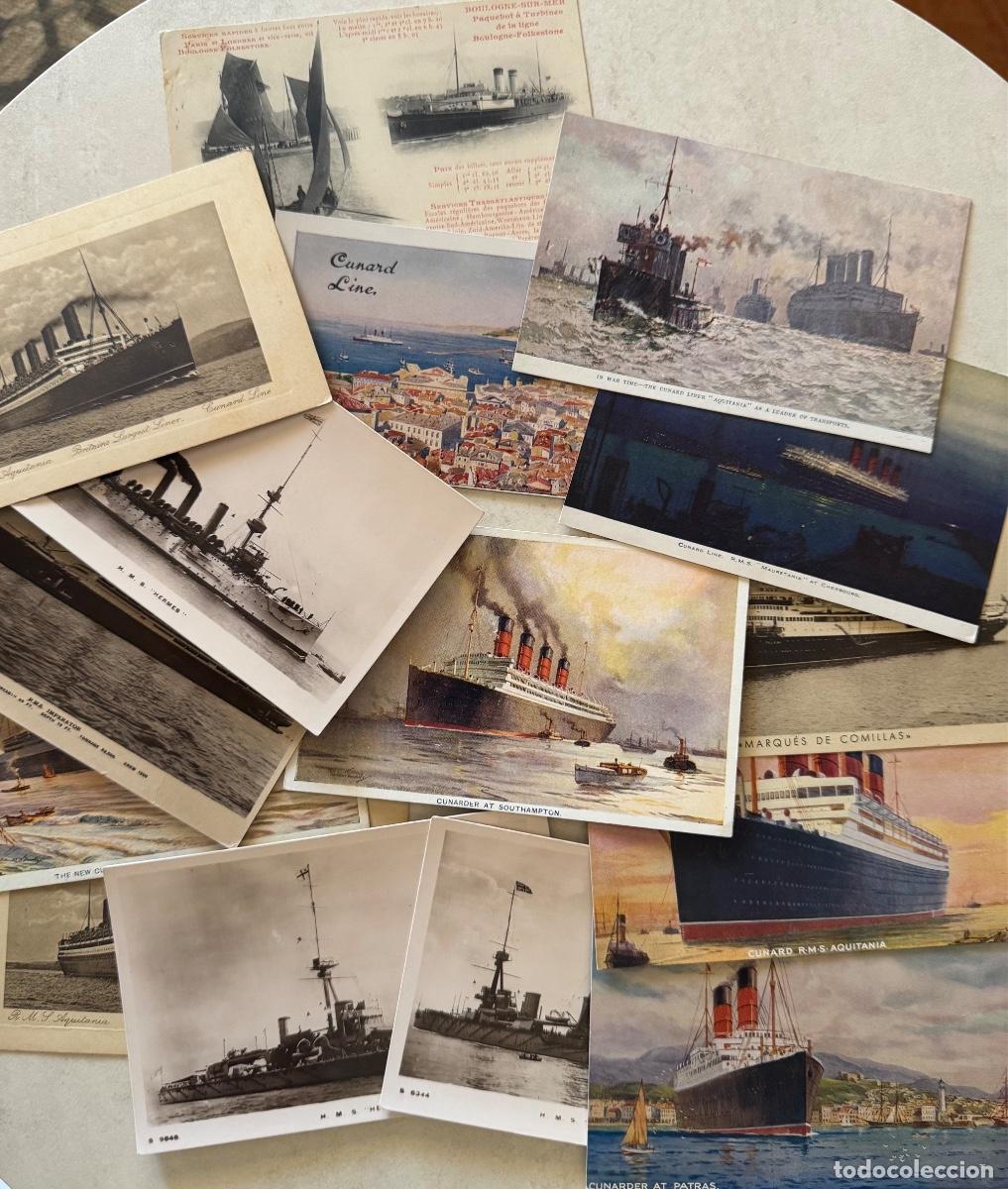 Postales: 15 POSTALES ANTIGUAS DE BARCOS - SIN CIRCULAR