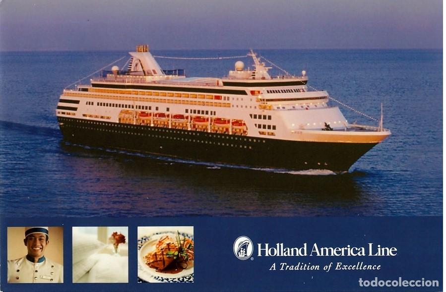 Postales: Buque de crucero Ryndam. Holland America Line oficial.