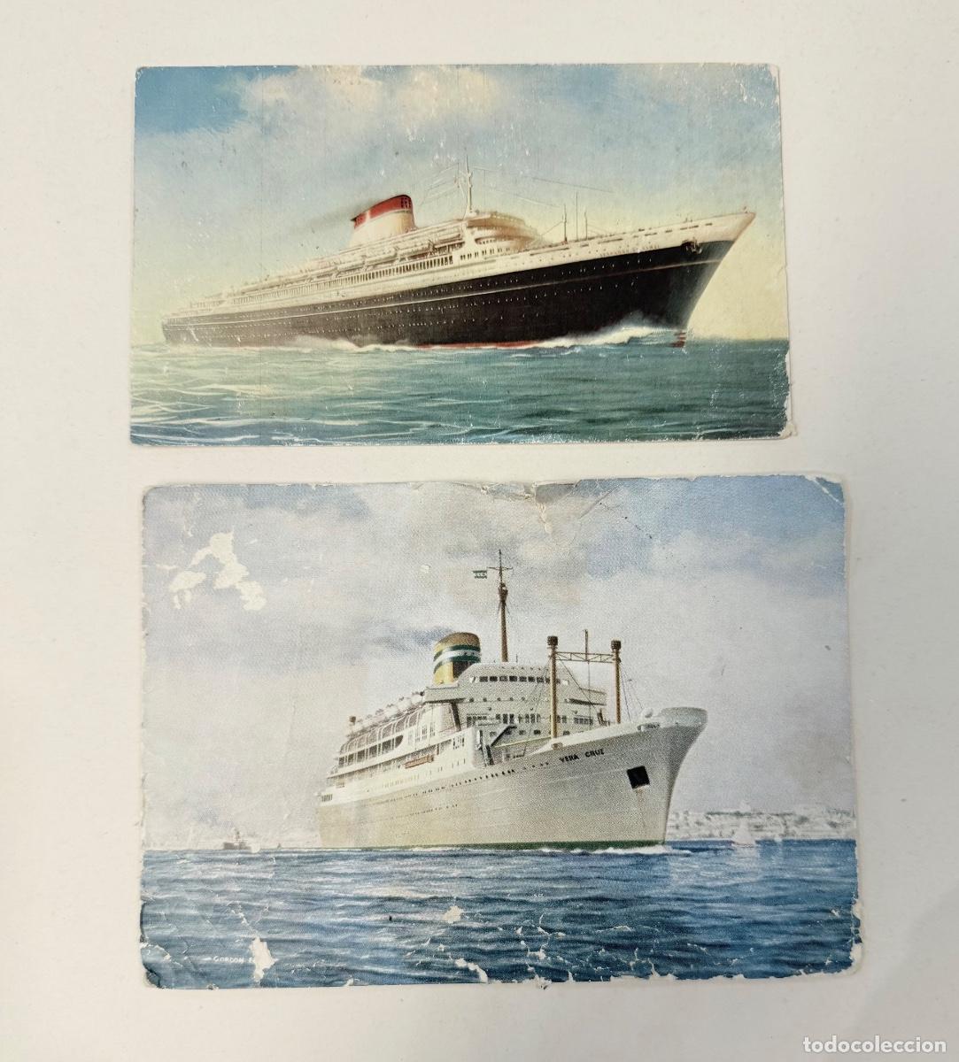 Postales: Dos postales de barcos a&ntilde;os 60 - Foto 1