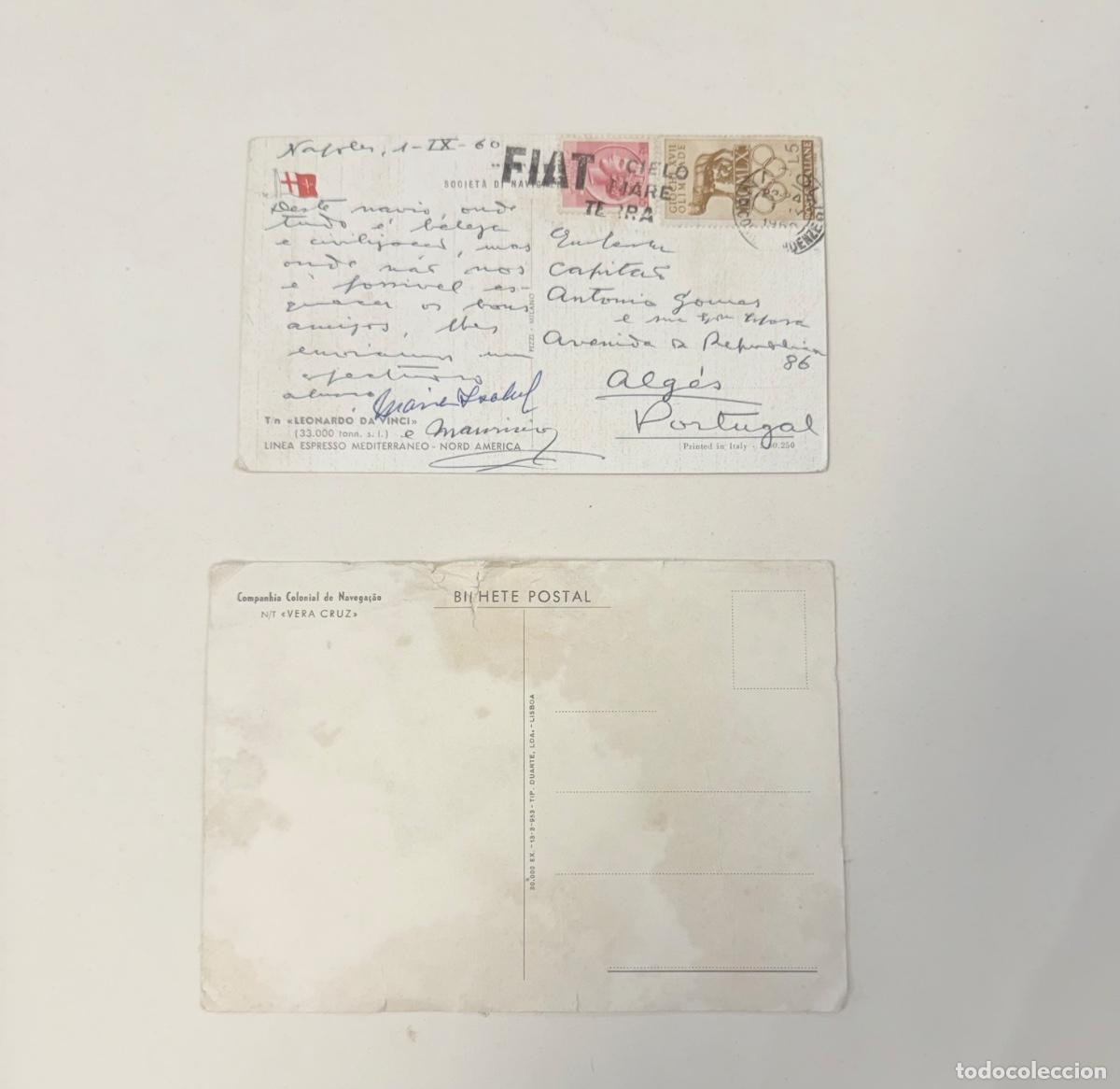 Postales: Dos postales de barcos a&ntilde;os 60 - Foto 4
