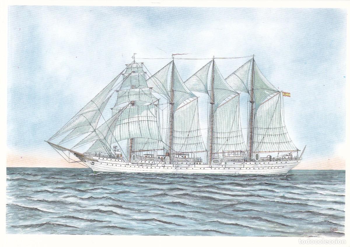 Postales: TARJETA POSTAL : JUAN SEBASTIAN ELCANO - NUEVA, SIN USO - TRAYECTE, S. A. 1990
