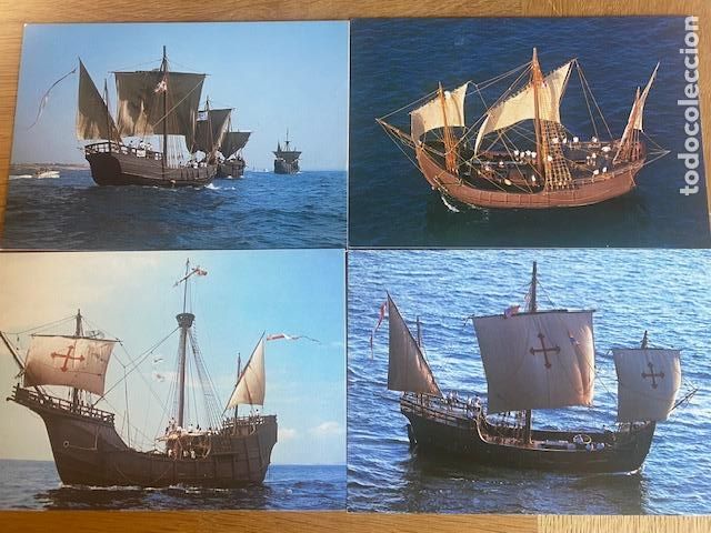 Postales: 4 postales de Carabelas. Quinto centenario. Sin circular