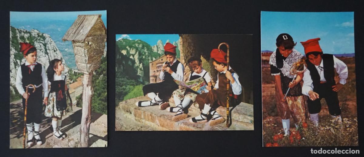 Postales: 3 postales de la edici&oacute;n Catalunya T&iacute;pica de los a&ntilde;os 70