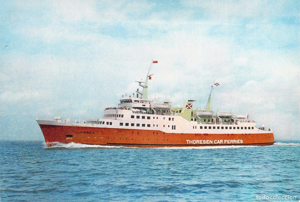 Postales: Postal Transbordador Thoresen Car Ferries Viking II Southampton Le Havre