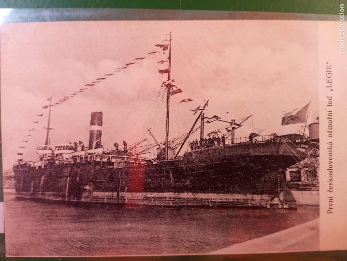 Postales: ANTIGUA POSTAL CHECA. BARCO LEGIA. VER DESCRIPCI&Oacute;N