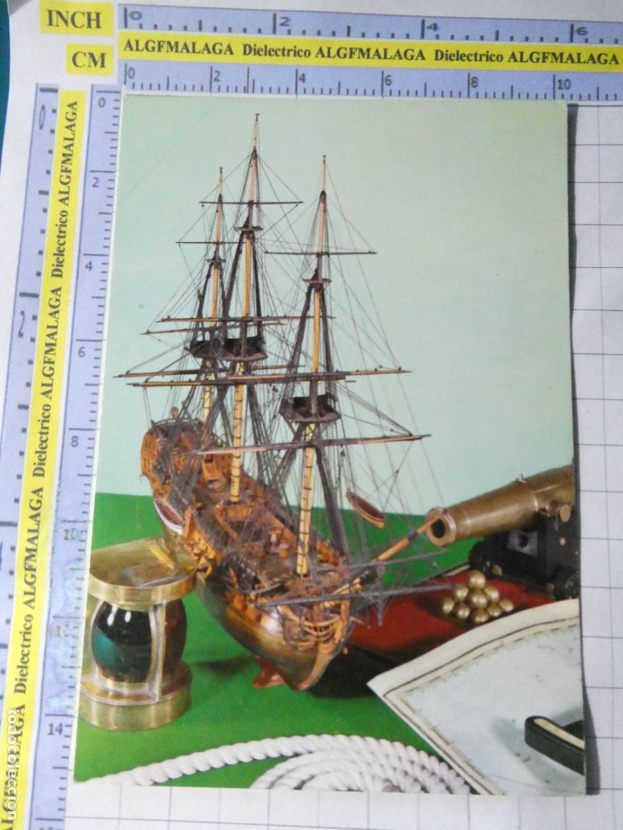 Postales: POSTAL DE BARCOS NAVIERAS. A&Ntilde;O 1967 MAQUETA GALE&Oacute;N EFECTOS NAVALES. 1650