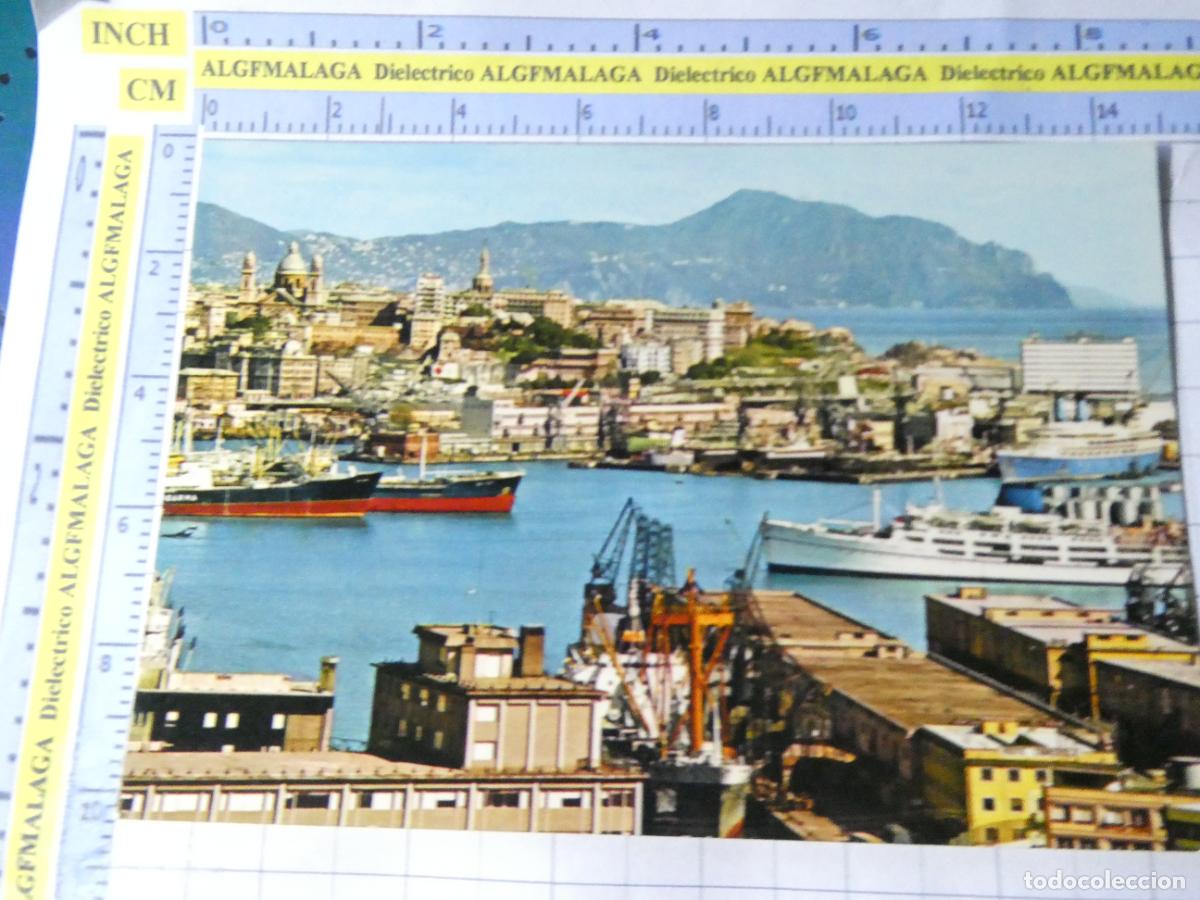 Postales: POSTAL DE BARCOS NAVIERAS. G&Eacute;NOVA ITALIA PUERTO BARCOS. 1653
