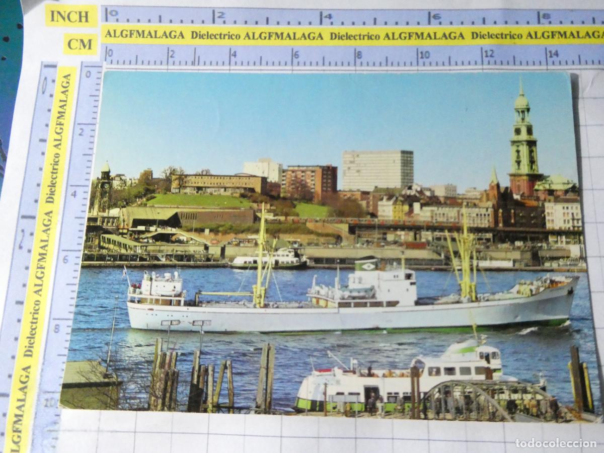 Postales: POSTAL DE BARCOS NAVIERAS. BARCO BUQUE PUERTO HAMBURGO ALEMANIA. 1654