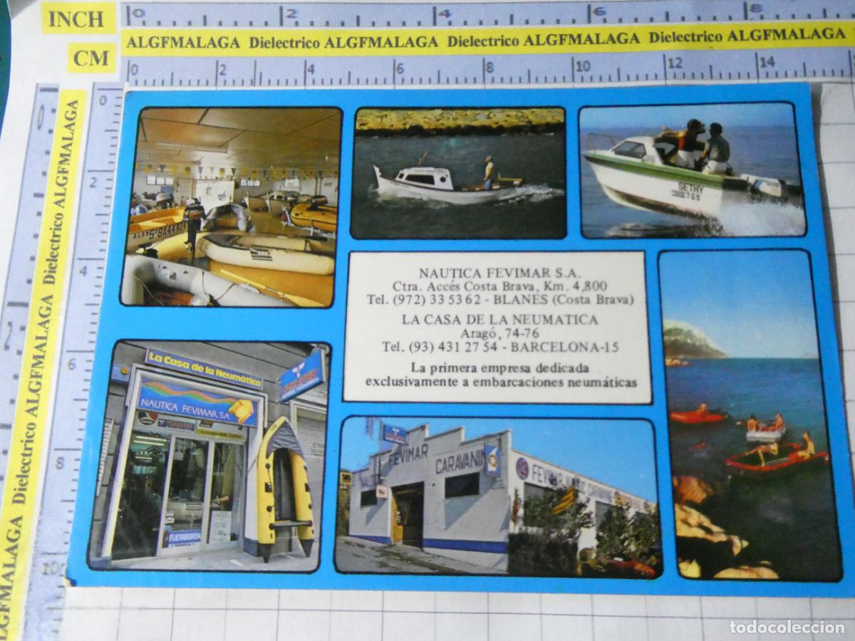 Postales: POSTAL DE BARCOS NAVIERAS. A&Ntilde;O 1983 NAUTICA FEVIMAR BLANES GERONA EMBARCACIONES. 1657