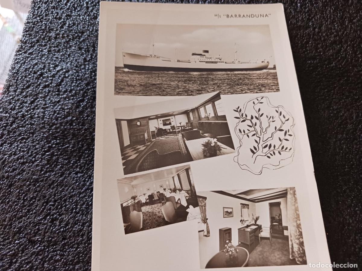 Postales: compa&ntilde;ia naviera transatlantic S. S. Co LTD, GOTHENBURG, BARCO, BARRANDUNA