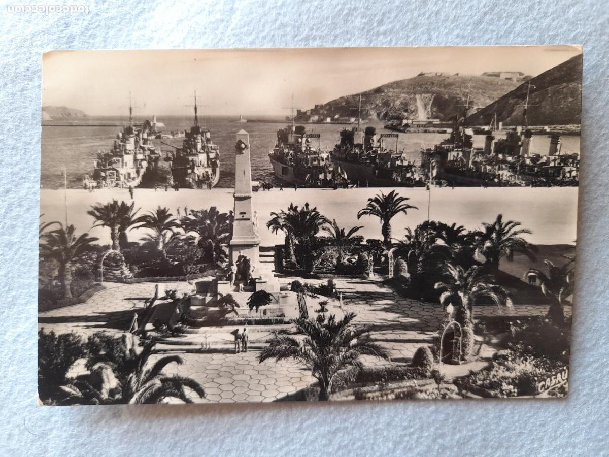 Postales: Cartagena. H&eacute;roes de Cavite y la Escuadra en el Puerto. Escrita.