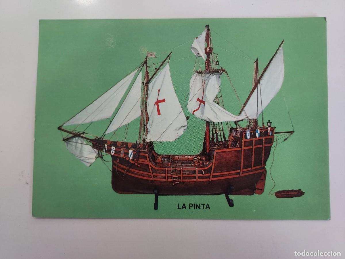 Postales: POSTAL BARCO. LA PINTA, MAQUETA CARABELA. MONASTERIO SANTA MARIA RABIDA HUELVA. 1976. S/C